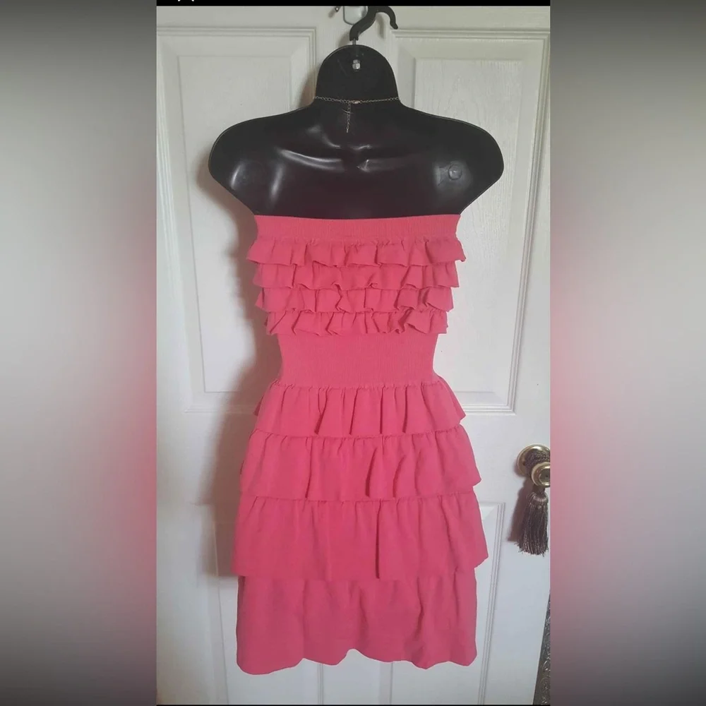 Strapless Ruffled Dress - Picture 2 of 2